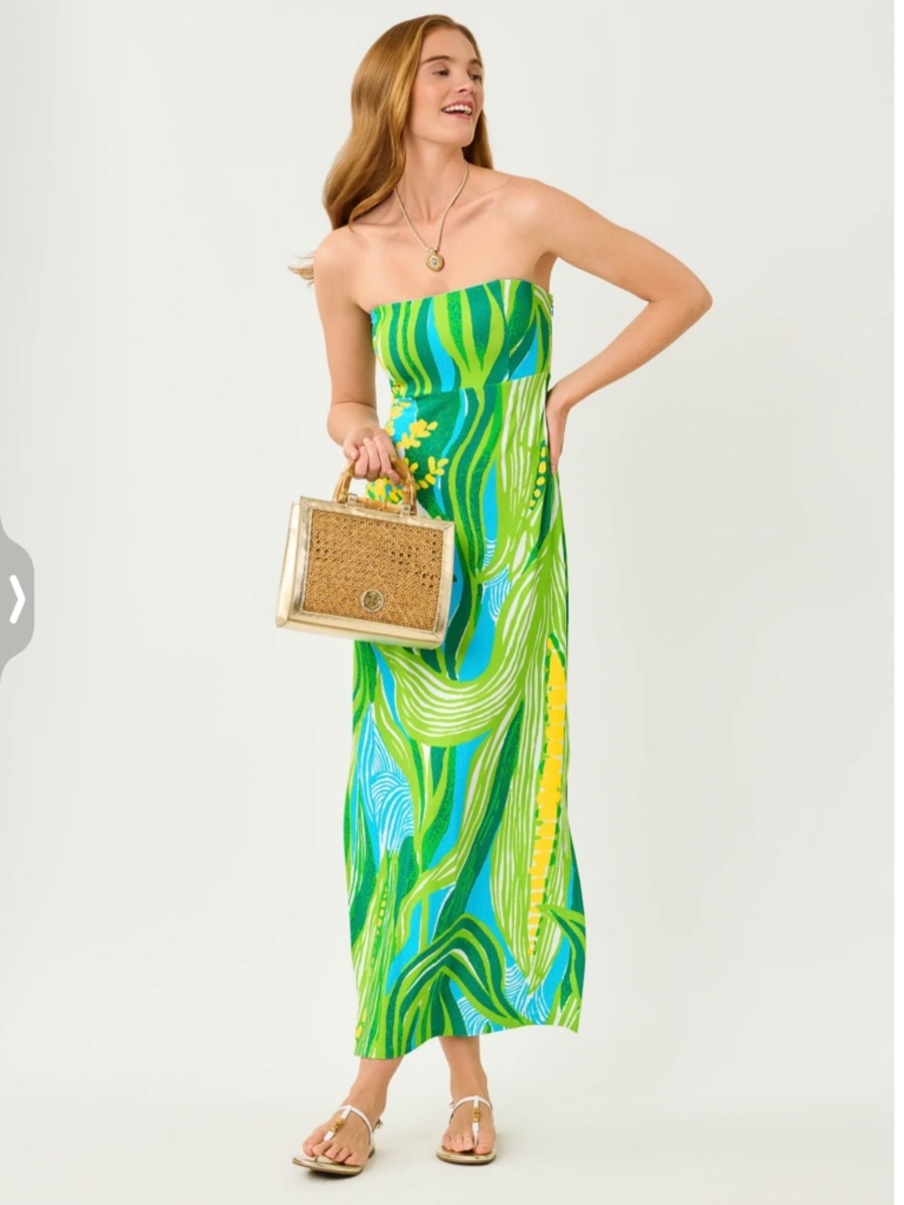 Lilly Pulitzer Noa Strapless Maxi Dress size 10